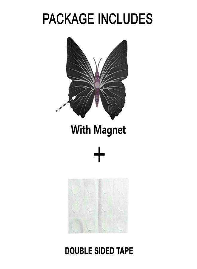 VRITRAZ Multicolor 3D Butterfly Wall Stickers Art Decor Decals with Double Sided Tape for Home Decoration, Living Room, Office, Bedroom (Color-Green, 12 Pieces) - Image 3